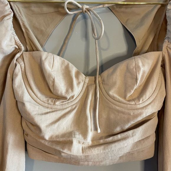 Majorelle Emily Bustier Puff Sleeve Crop Top | SZ XXS - Picture 8 of 16